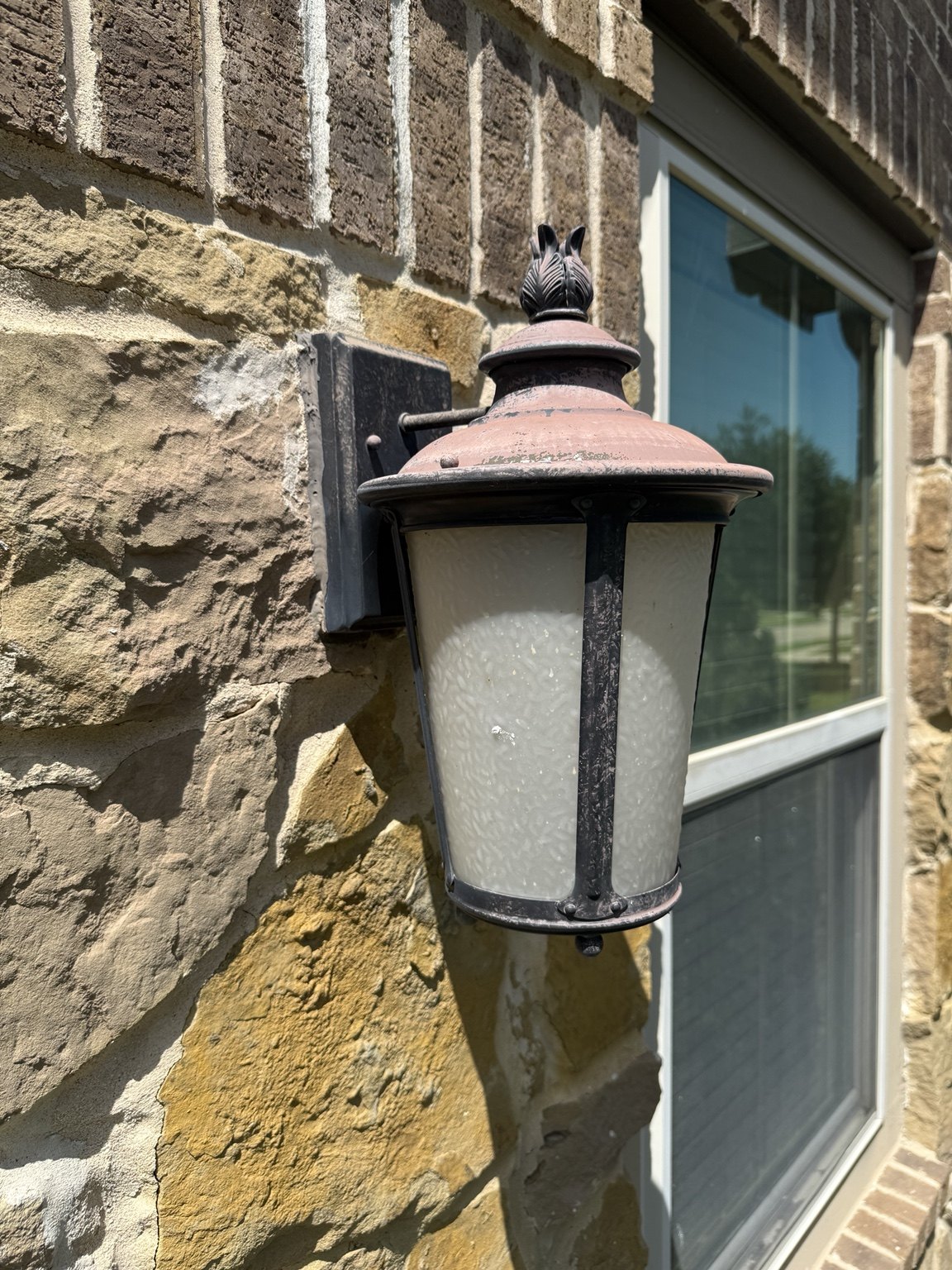 Before: Sconce Lights — Metal Refurbishing