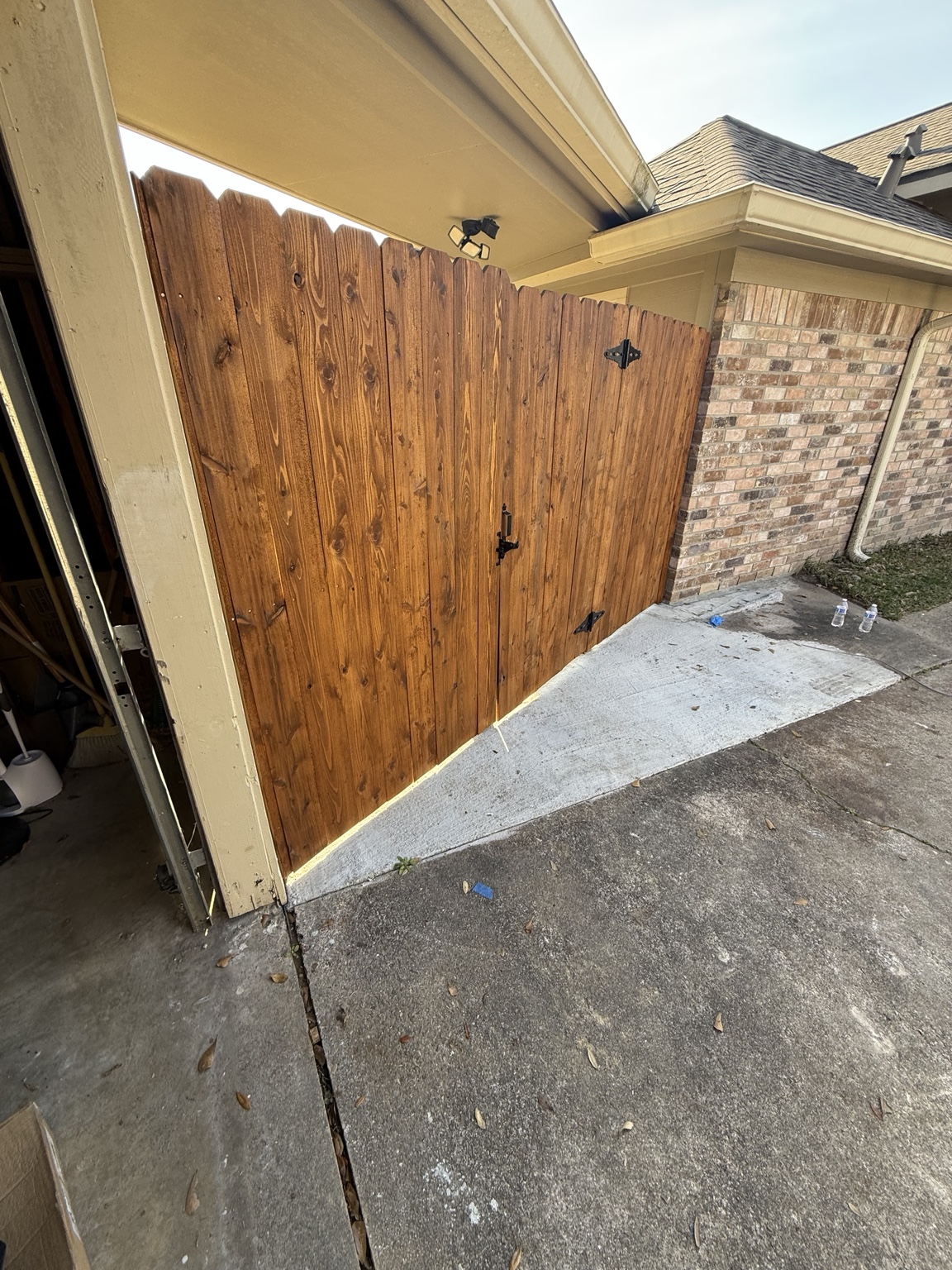 Fence and gate after refinishing