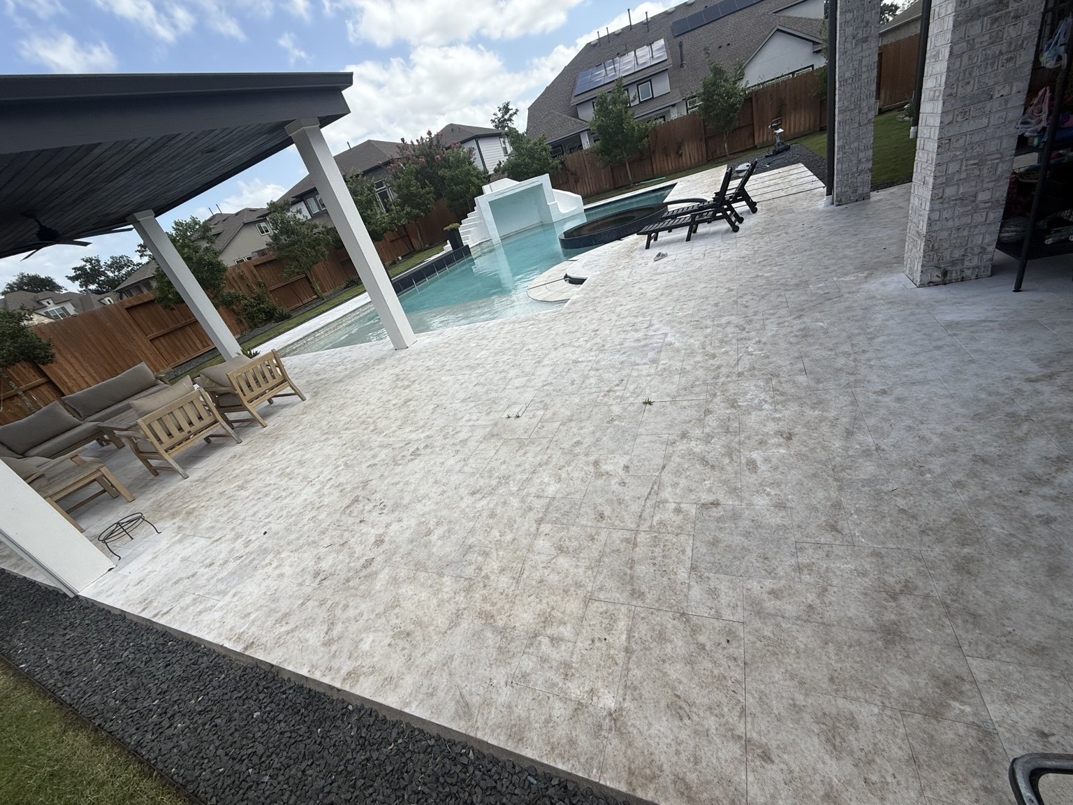 Before: Pool Tile — Pressure Washing