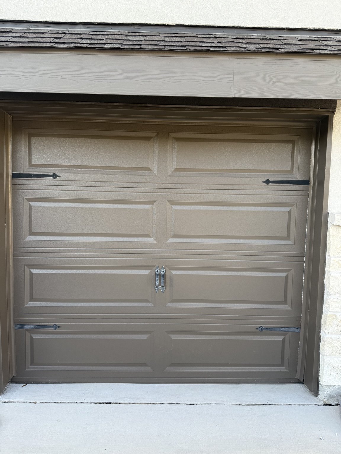 Before: Garage Door Hardware — Metal Refurbishing